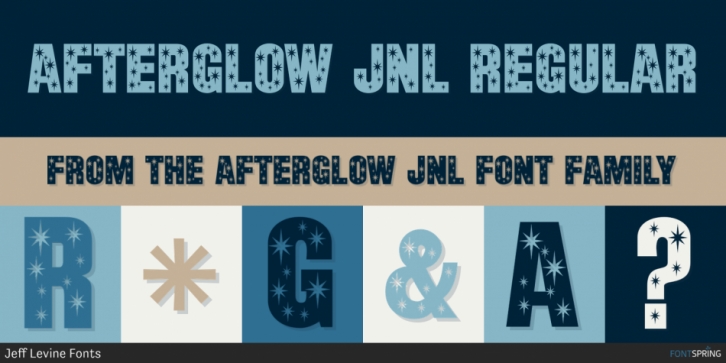 Afterglow JNL font preview