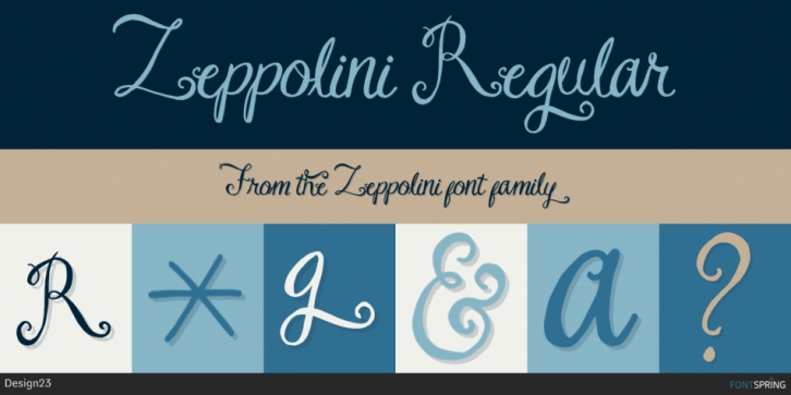 Zeppolini font preview