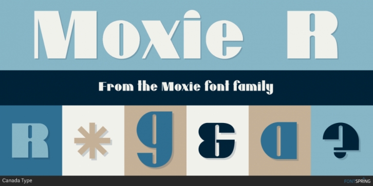 Moxie font preview
