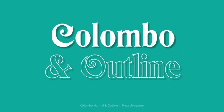 Colombo font preview