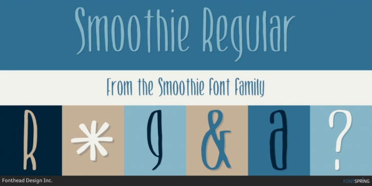 Smoothie font preview