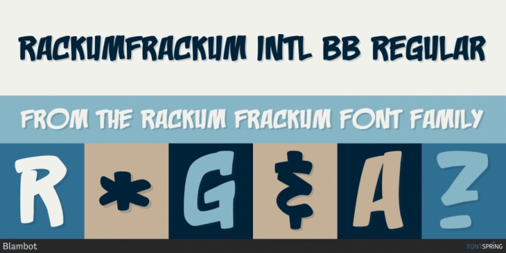 Rackum Frackum font preview