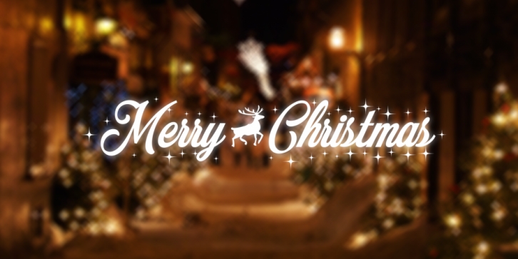Merry Christmas font preview
