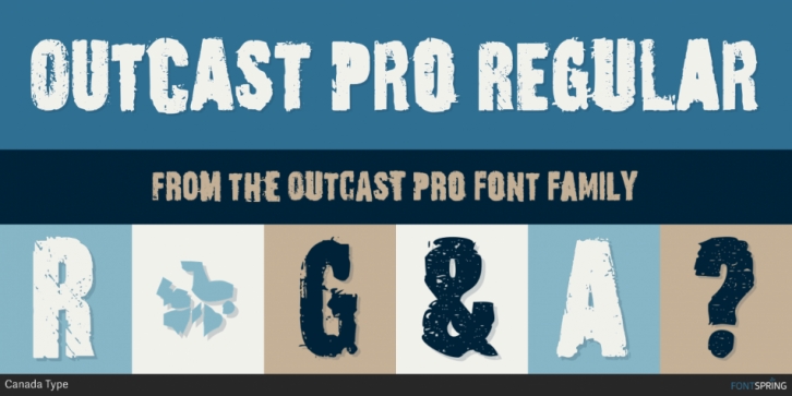 Outcast Pro font preview