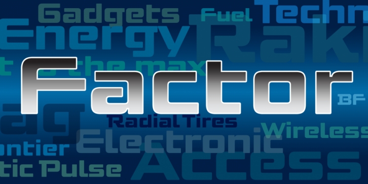 Factor BF font preview