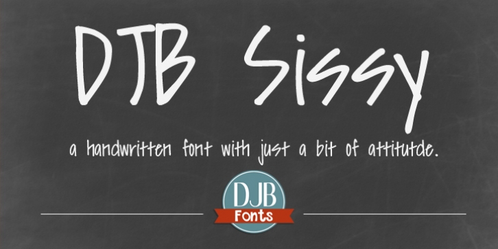 DJB Sissy font preview