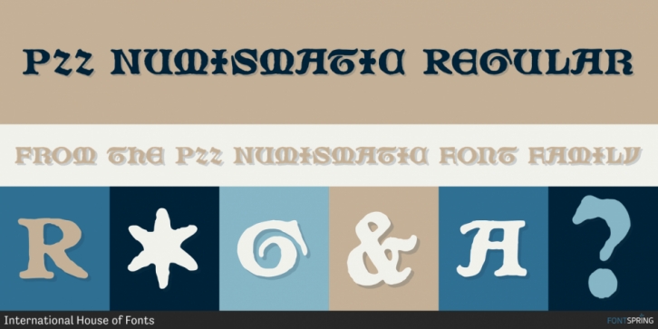 P22 Numismatic font preview