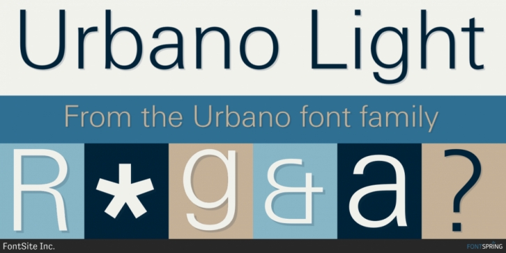 Urbano font preview