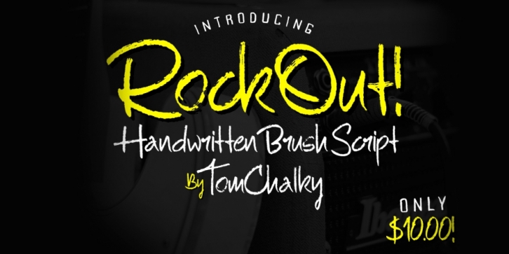 Rock Out font preview