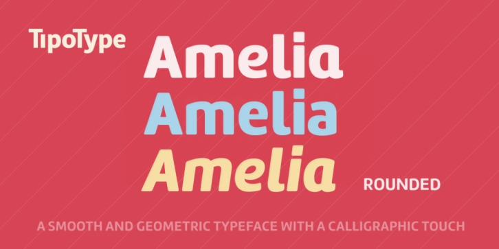 Amelia Rounded font preview