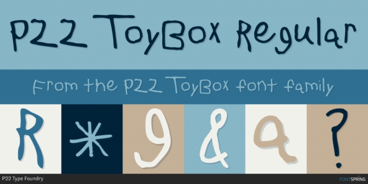 P22 ToyBox font preview
