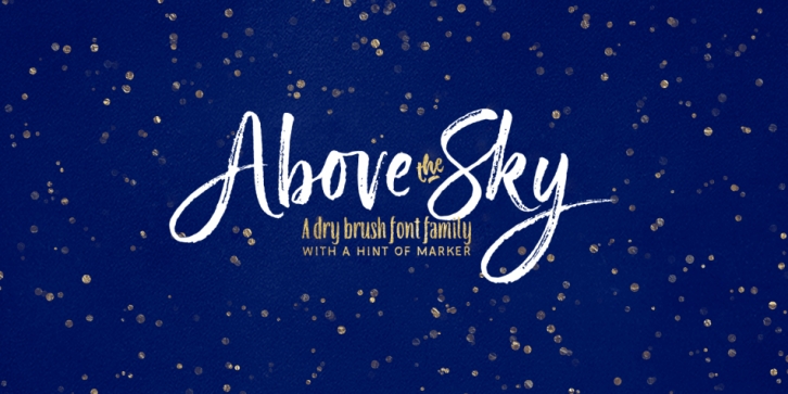 Above The Sky font preview
