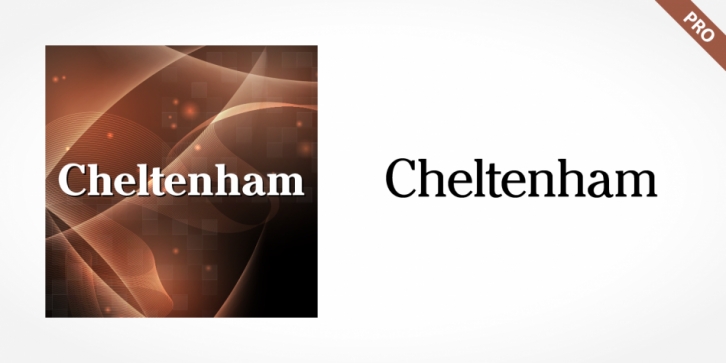 Cheltenham Pro font preview