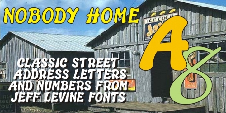 Nobody Home JNL font preview