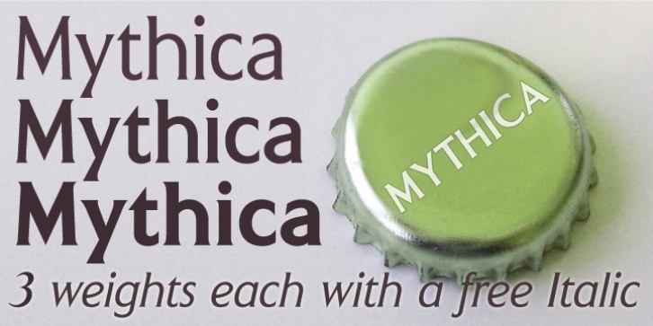 Mythica font preview