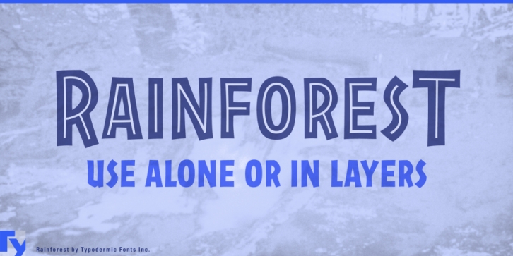 Rainforest font preview
