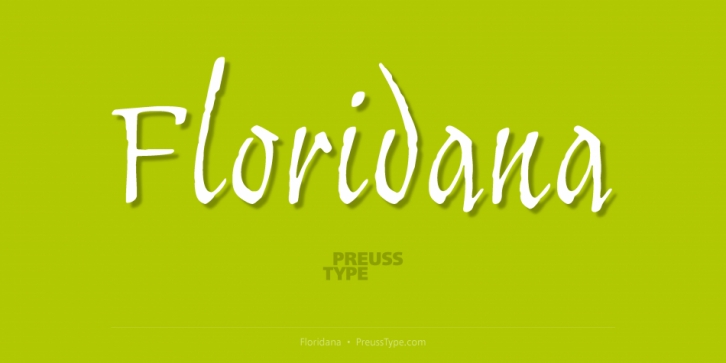 Floridana font preview