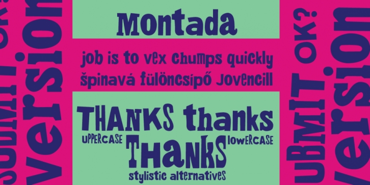 Montada Clean font preview