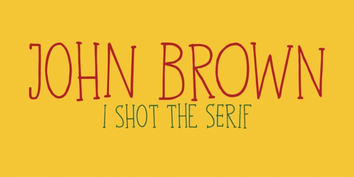 John Brown font preview