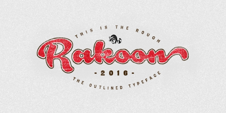Rough Rakoon font preview