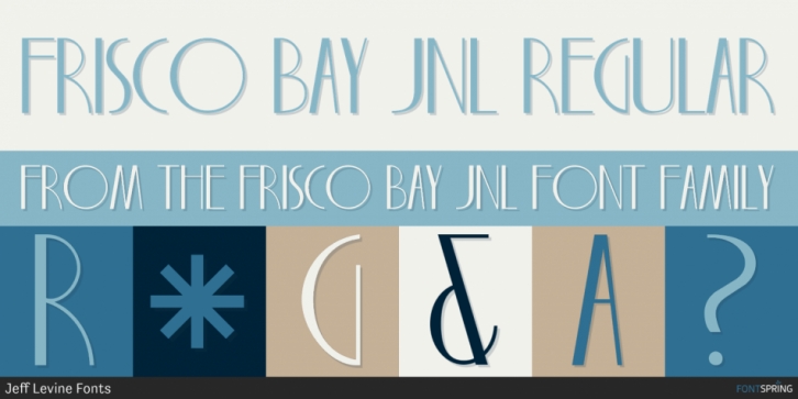 Frisco Bay JNL font preview