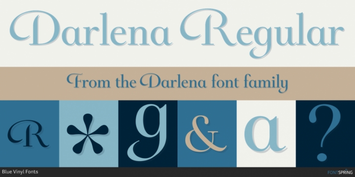 Darlena font preview