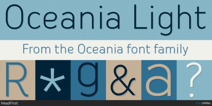 Oceania font preview