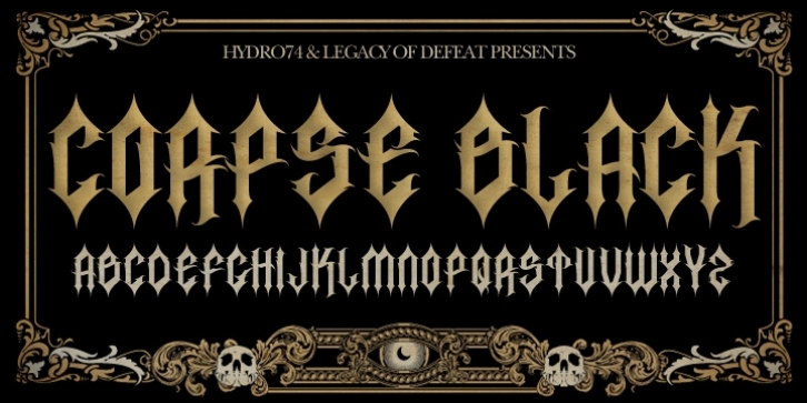 Corpse Black font preview