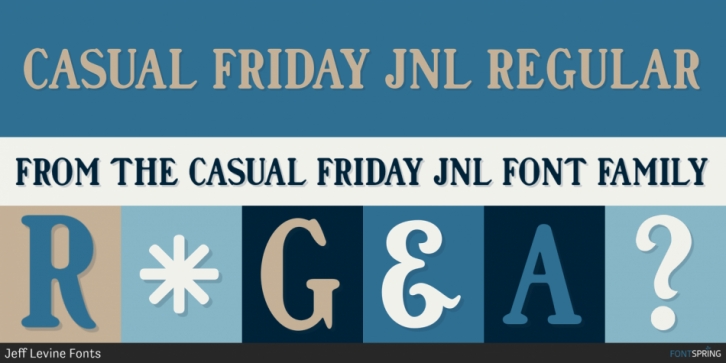 Casual Friday JNL font preview