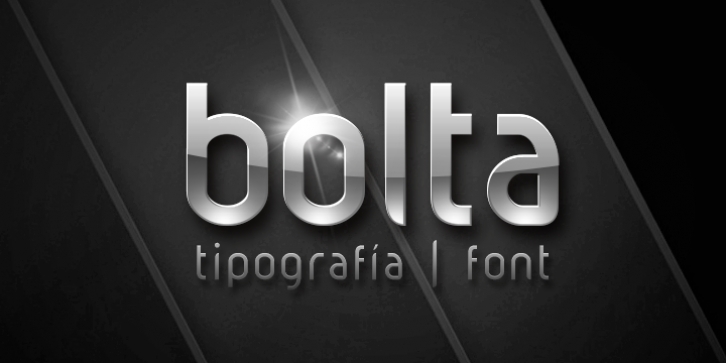 Bolta font preview
