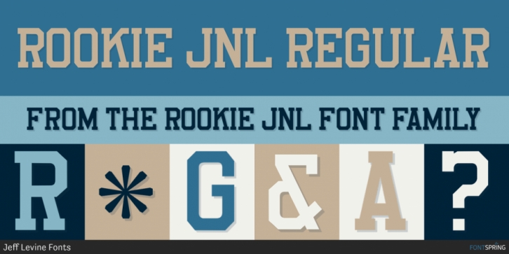 Rookie JNL font preview