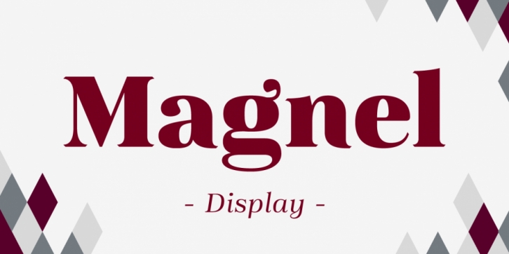 Magnel Display font preview