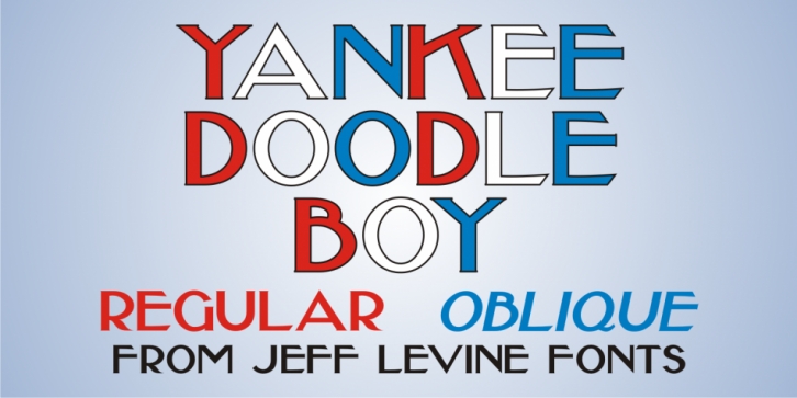 Yankee Doodle Boy JNL font preview