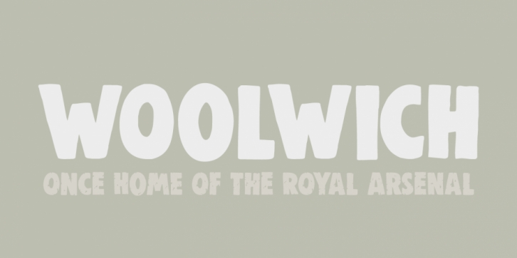 Woolwich font preview