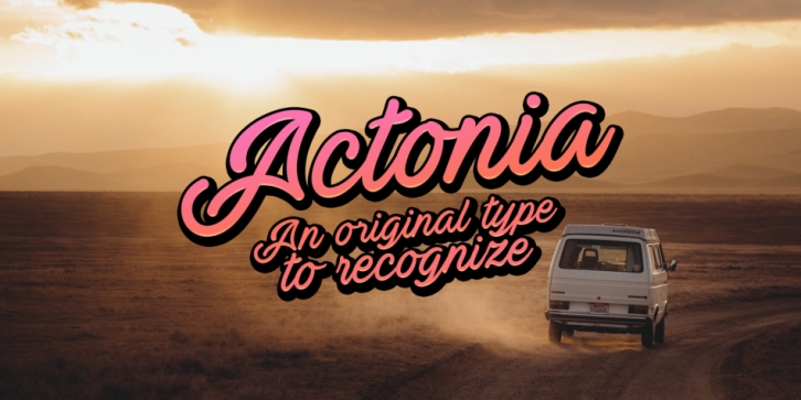 Actonia font preview