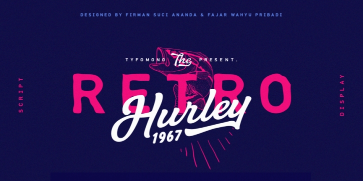 Hurley 1967 font preview