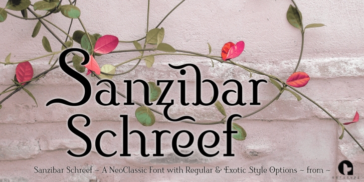 Sanzibar Shreef font preview