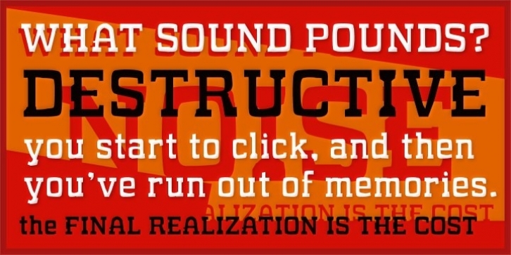 WHAT SOUND POUNDS? font preview