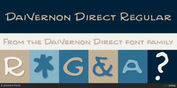 DaiVernon Direct font preview