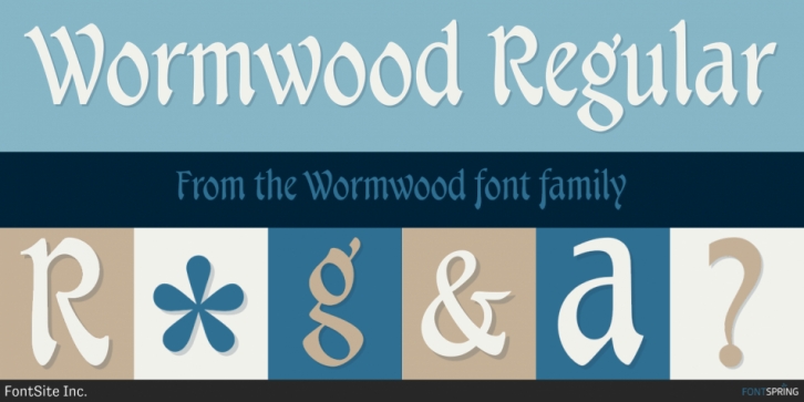 Wormwood font preview