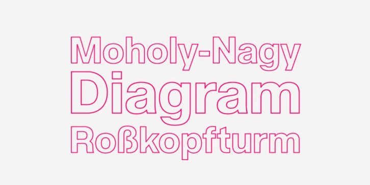 Acronym Outline font preview
