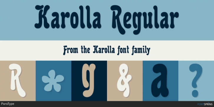 Karolla font preview