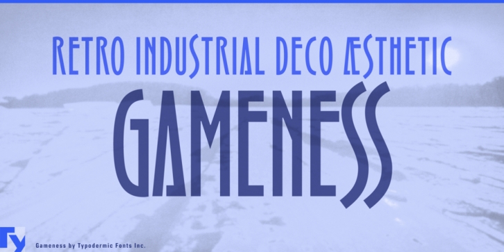 Gameness font preview