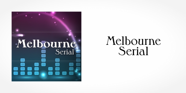 Melbourne Serial font preview