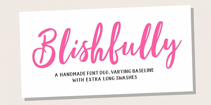 Blishfully font preview