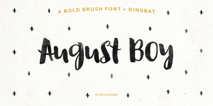 August Boy font preview