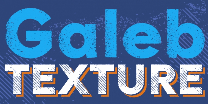 Galeb Texture font preview
