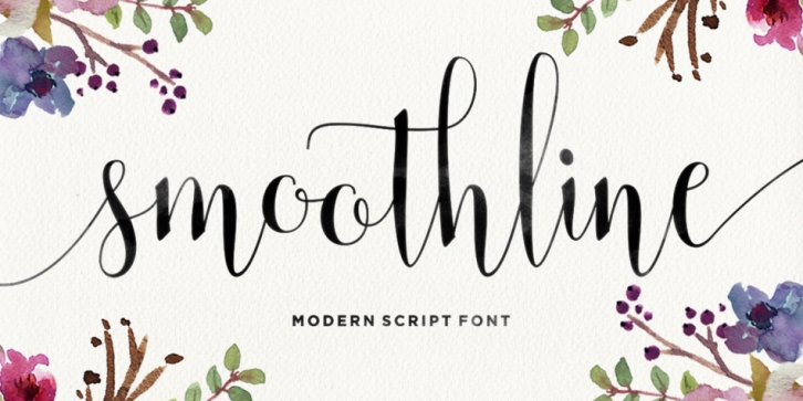 Smoothline Script font preview