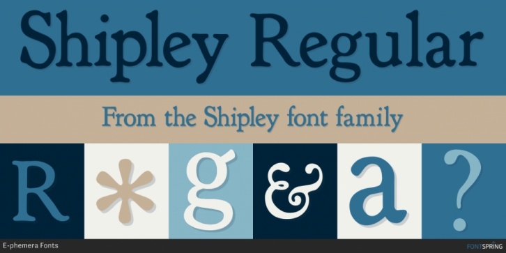 Shipley font preview