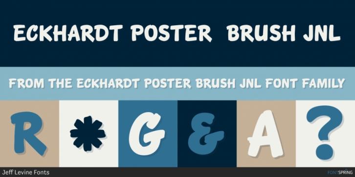 Eckhardt Poster Brush JNL font preview